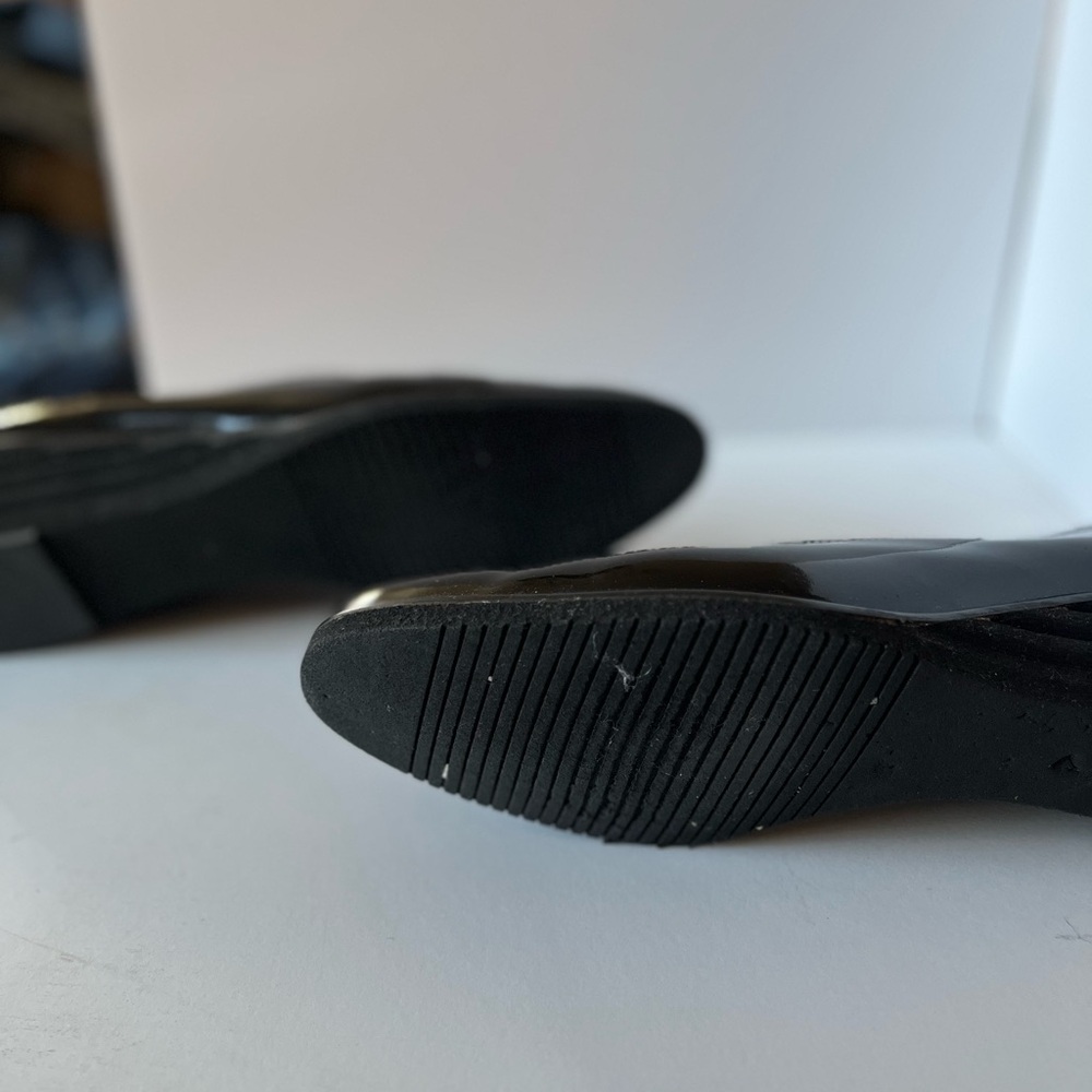 Salvatore Ferragamo Boutique Glossy Black Flats - Vintage - Picture 4 of 6